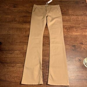 Carla G made in Italy size 32 khaki bootleg jeans